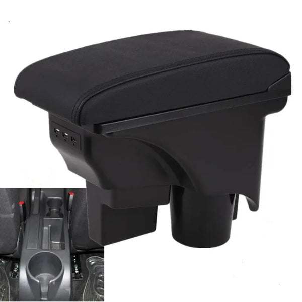 Accoudoir voiture pour Golf 5 ou 6; de couleur noir avec port USB.