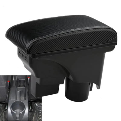 Accoudoir voiture pour Golf 5 ou 6; de couleur noir Carbone avec port USB.