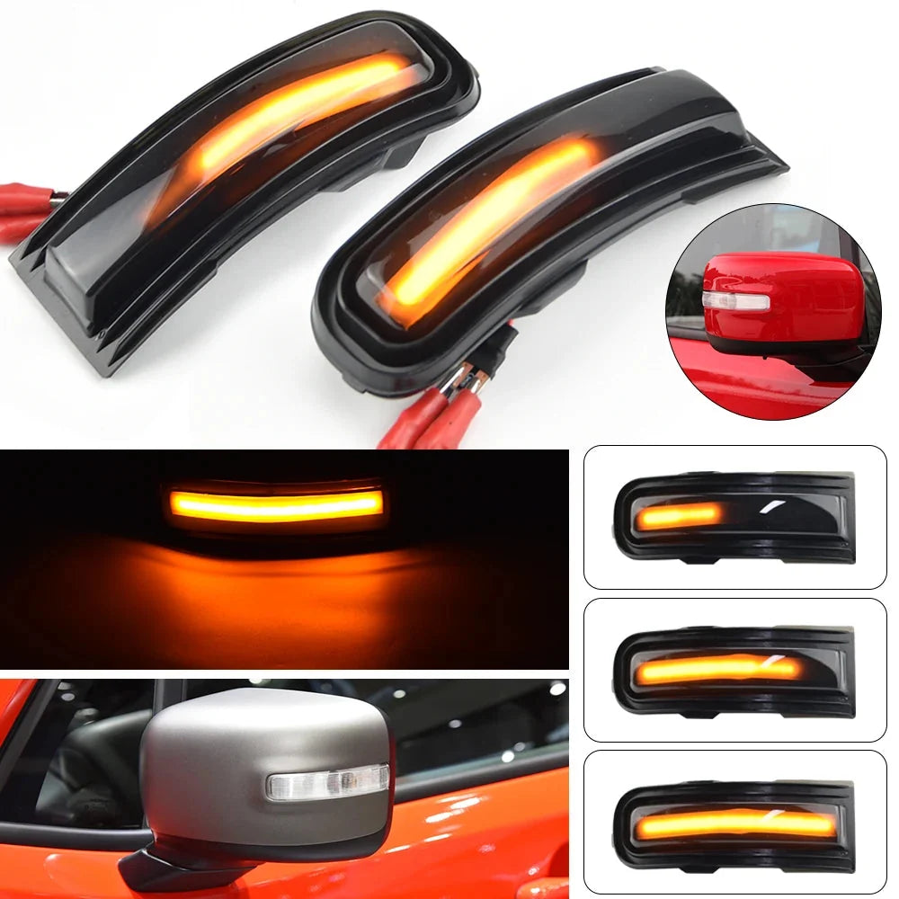 Clignotant dynamique séquentiel à lentille fumée pour rétroviseur Jeep Renegade
