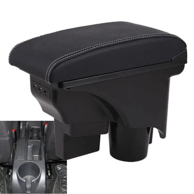 Accoudoir voiture pour Golf 5 ou 6; de couleur noir et blanc avec port USB.