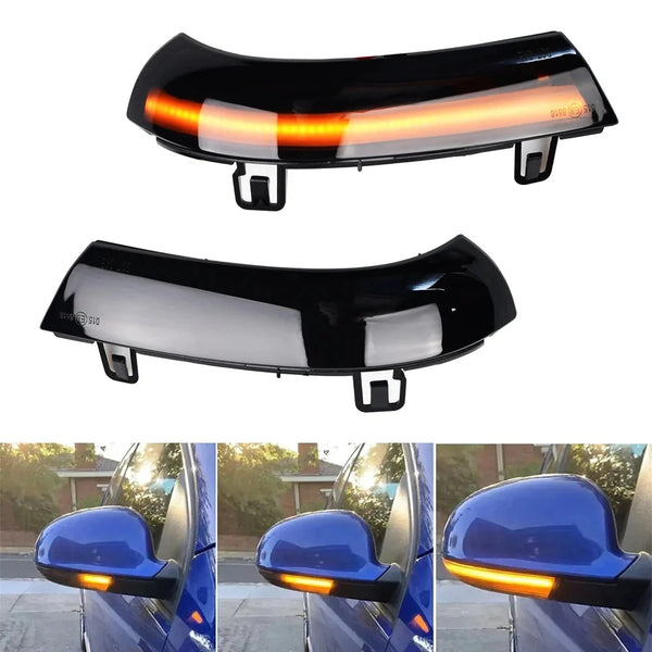 Clignotant dynamique séquentiel à lentille fumée pour rétroviseur Golf 5