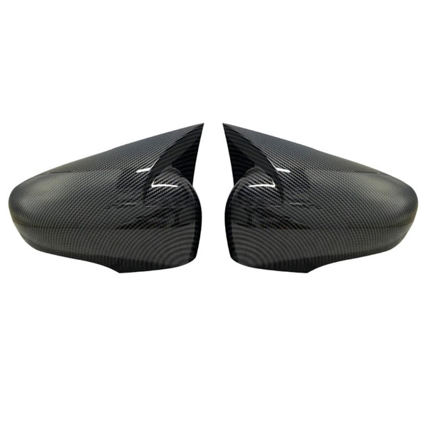 Coque de rétroviseur Renault Clio 4 de couleur carbone.
