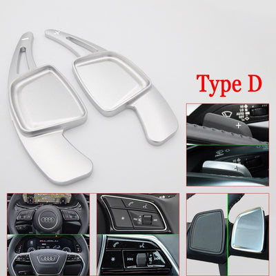Extension de palette au volant Audi A3, de couleur gris et de type D.