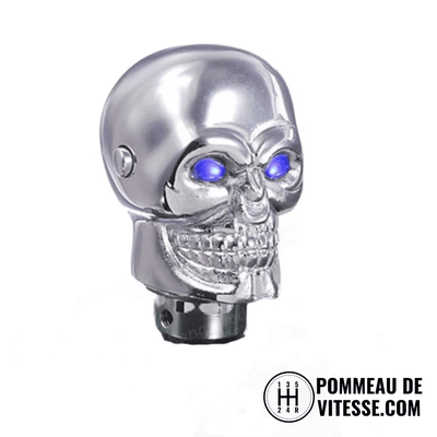 Pommeau de vitesse tête de mort lumineux Pommeau de vitesse