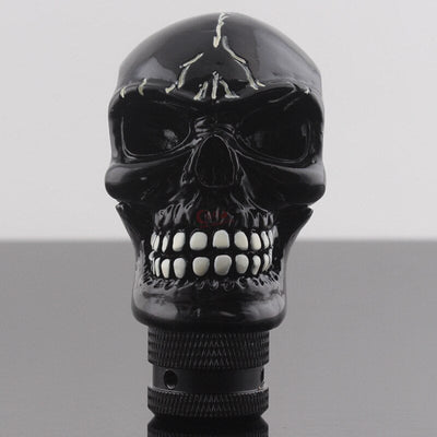 Pommeau de vitesse tête de mort noir webpommeauto