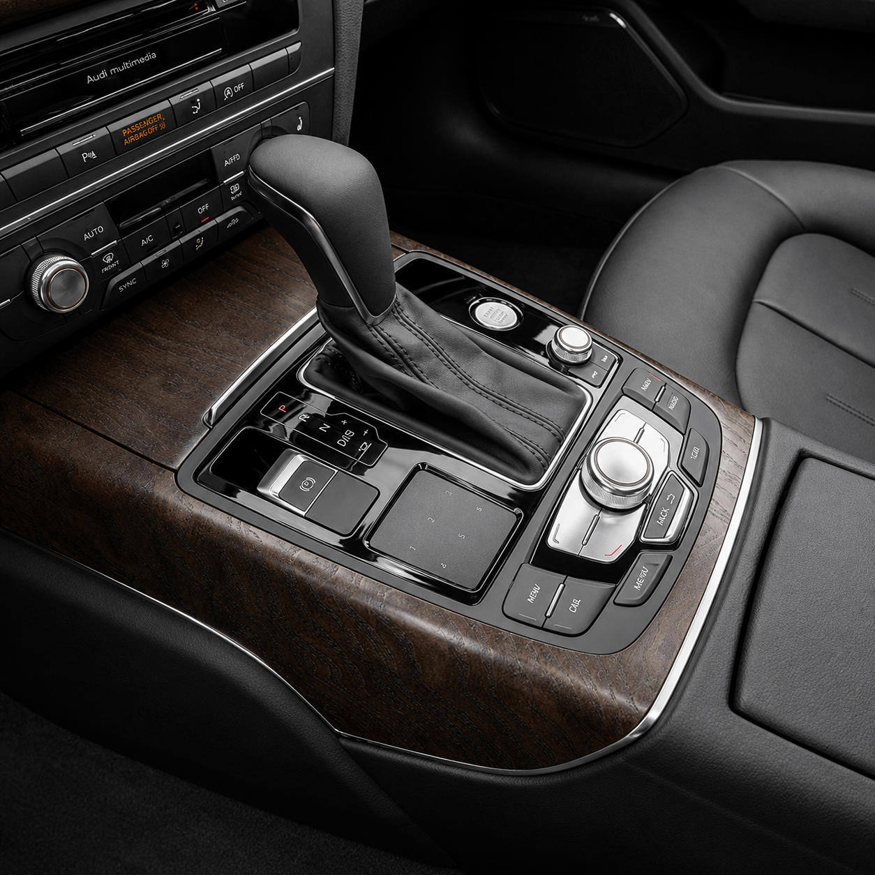Pommeau de vitesse Audi 7 boîte auto après installation
