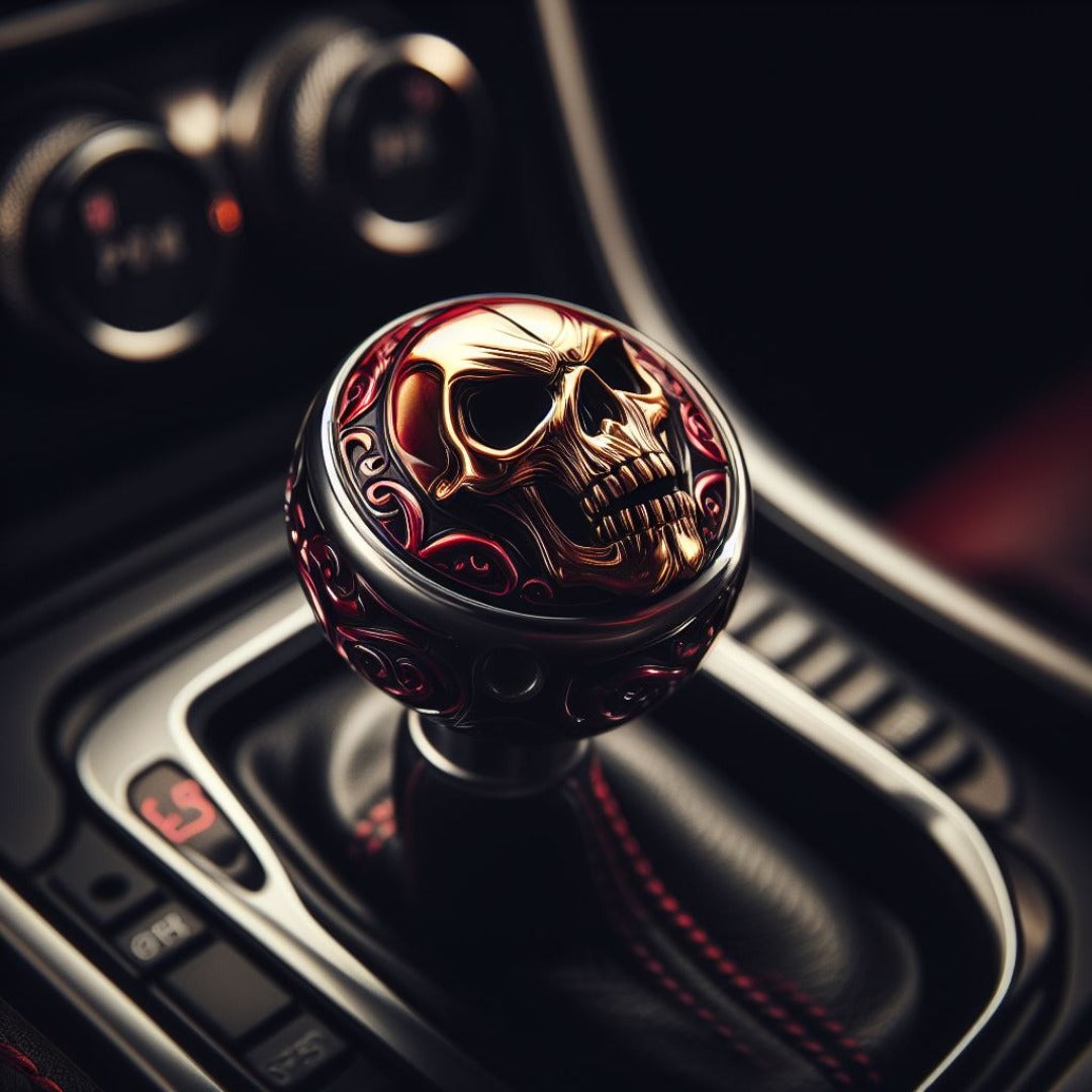Pommeau De Levier De Vitesse 6 Vitesses Pour Ford C-Max, Focus, Kuga, Mondeo, Etc. - Noir/chrome