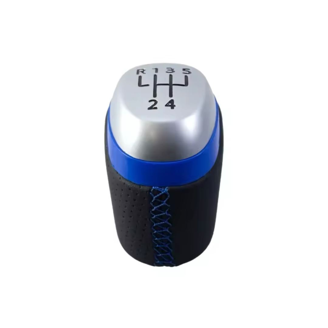 Pommeau de vitesse Kadjar, de couleur noir et bleu en 5 vitesses.