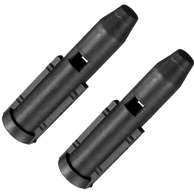 Adaptateur pour pommeau de vitesse Peugeot 206 en double exemplaire.