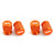 Bouchon de valve voiture de couleur orange