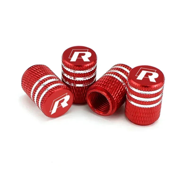 Bouchon de valve Golf R gris, accessoire élégant pour jantes Volkswagen