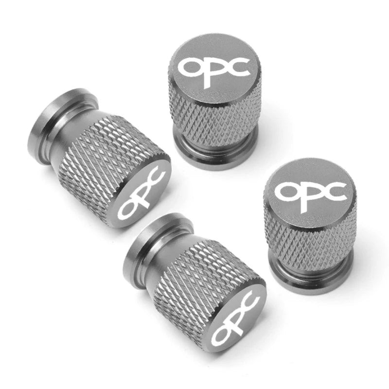 Bouchon de valve OPC bleu pour voiture Opel, logo OPC gravé. Pommeau-de-vitesse