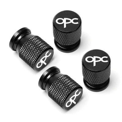 Bouchon de valve OPC noir, accessoire de voiture haut de gamme