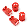 Bouchon de valve OPC rouge en aluminium, design sport pour jantes