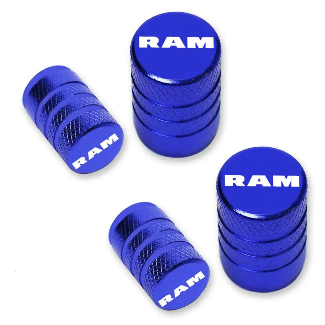 Bouchon de valve voiture RAM de couleur bleu