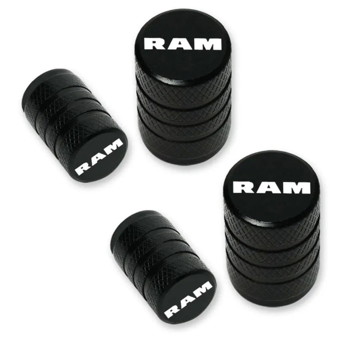 Bouchon de valve noir pour voiture RAM