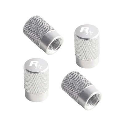 Bouchon de valve gris avec logo Rockstar