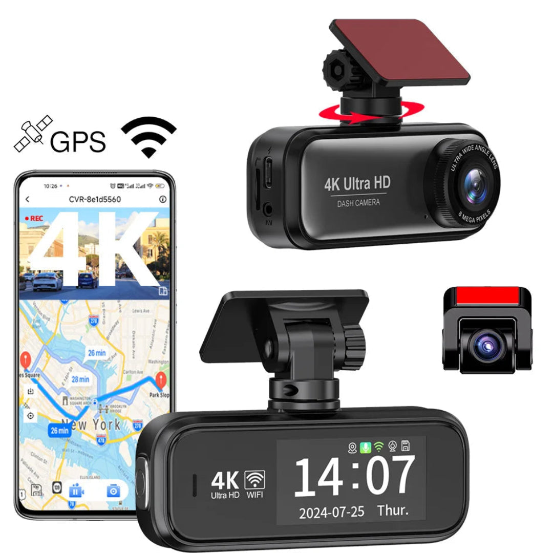 Dashcam voiture B26P avec option de caméra arrière.