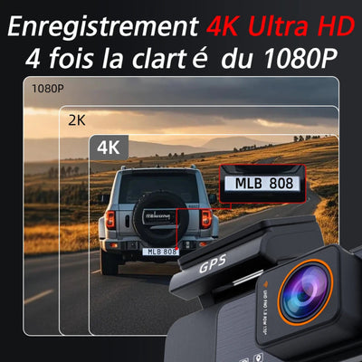 Dashcam voiture CX320 et son enregistrement full 4k.