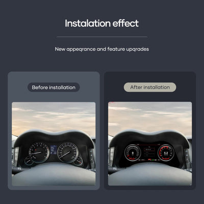 Le avant et après installation du virtual cockpit Infinity Q70