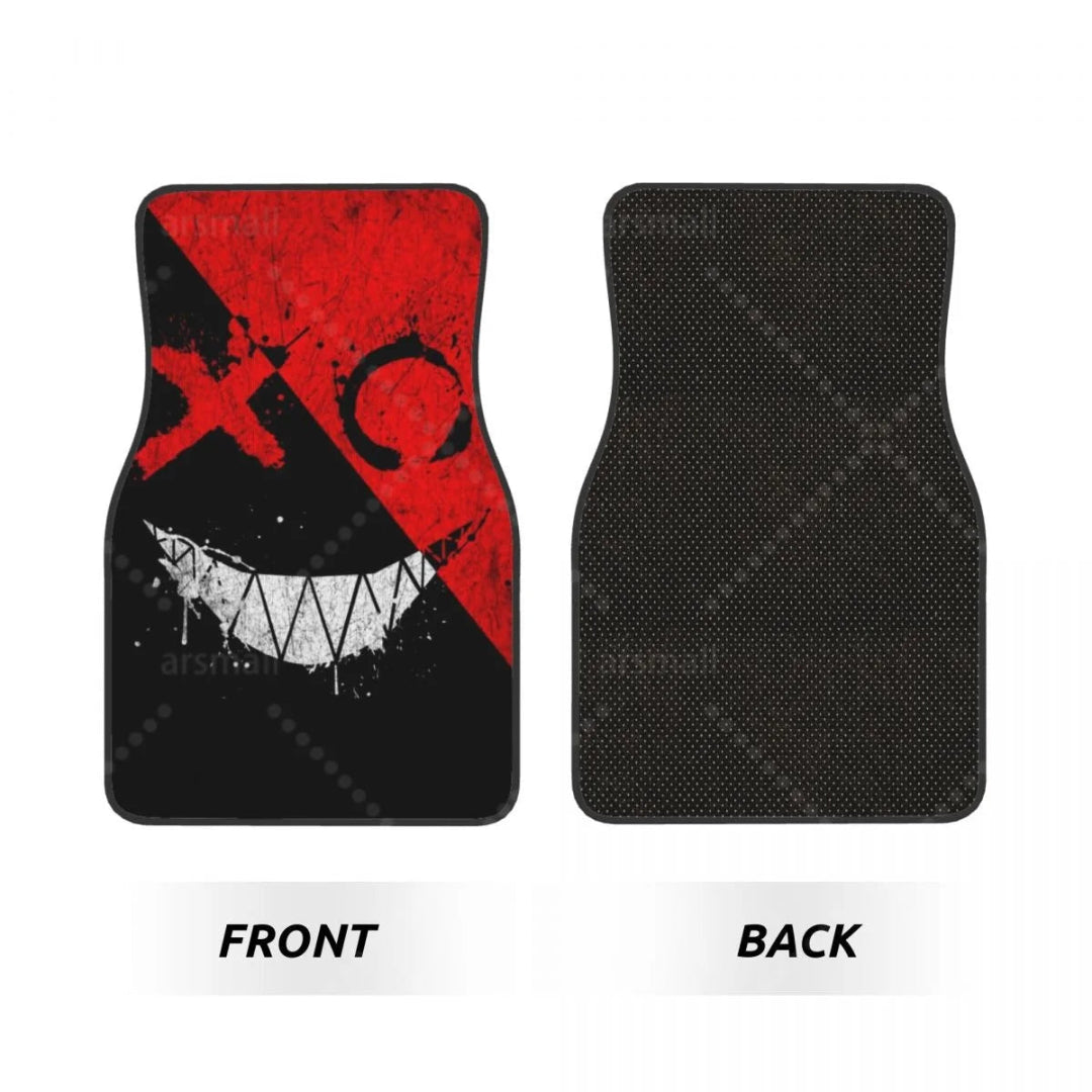 Détail du dessous anti-dérapant du tapis de sol voiture Spooky pour maintien sécurisé