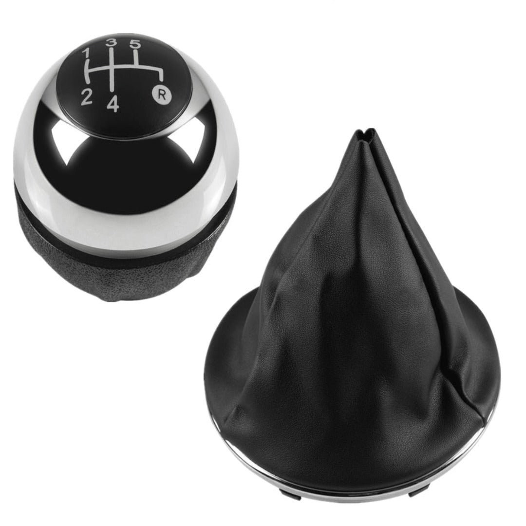 Pommeau de levier de vitesse pour Fiat 500, de couleur chrome pour boîte 5 vitesses. 