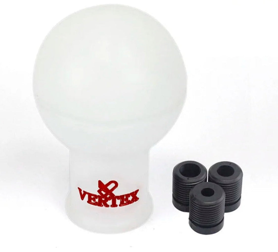 Pommeau de vitesse universel, couleur blanc.