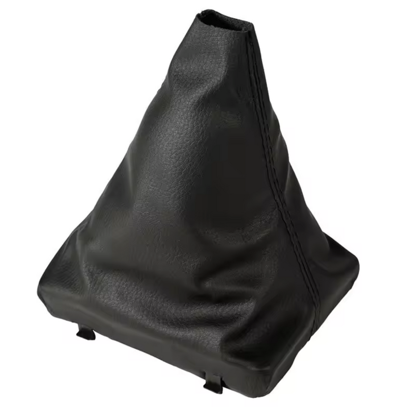 Soufflet levier de vitesse Audi A4, couleur noir avec surpiqure rouge.