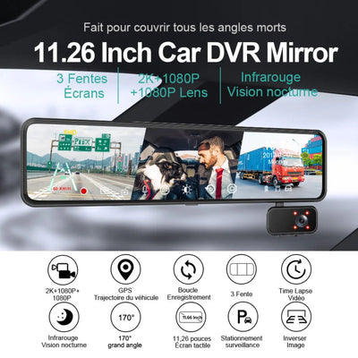 Atouts du dashcam voiture miroir.