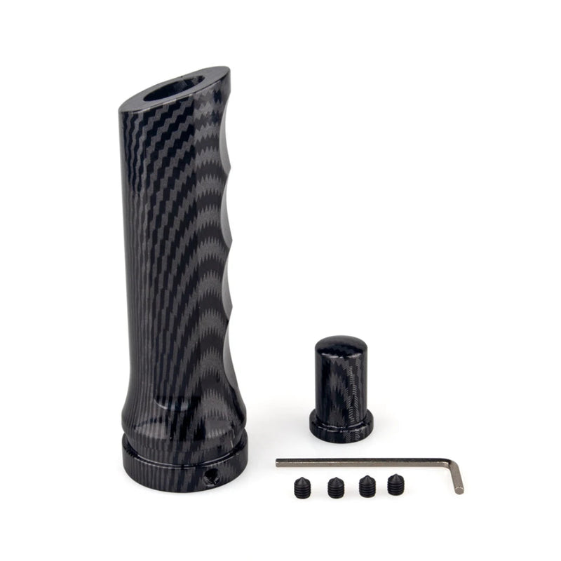 Poignée de frein à main effet carbone pour la plupart des véhicules.