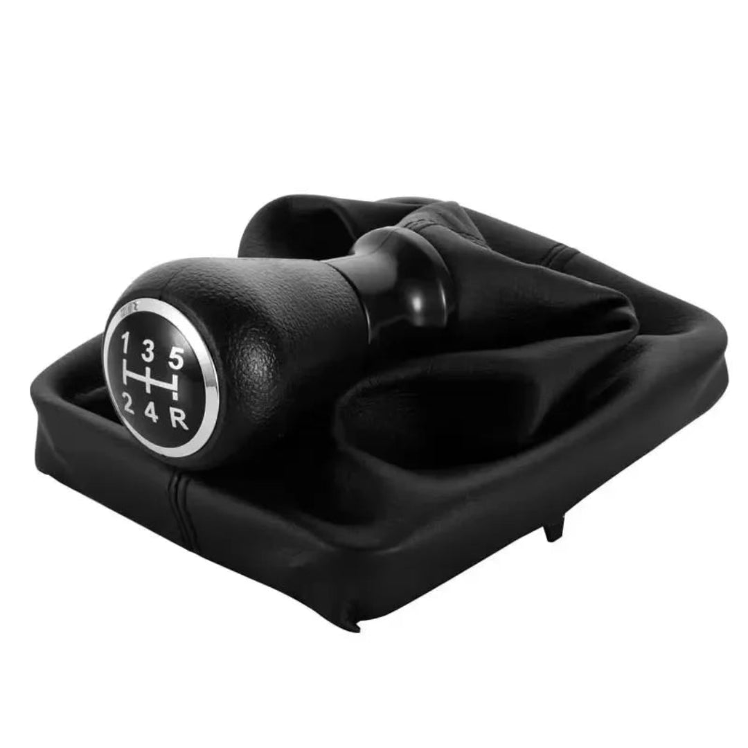 Pommeau de vitesse 406 de couleur noir avec son soufflet levier de vitesse.