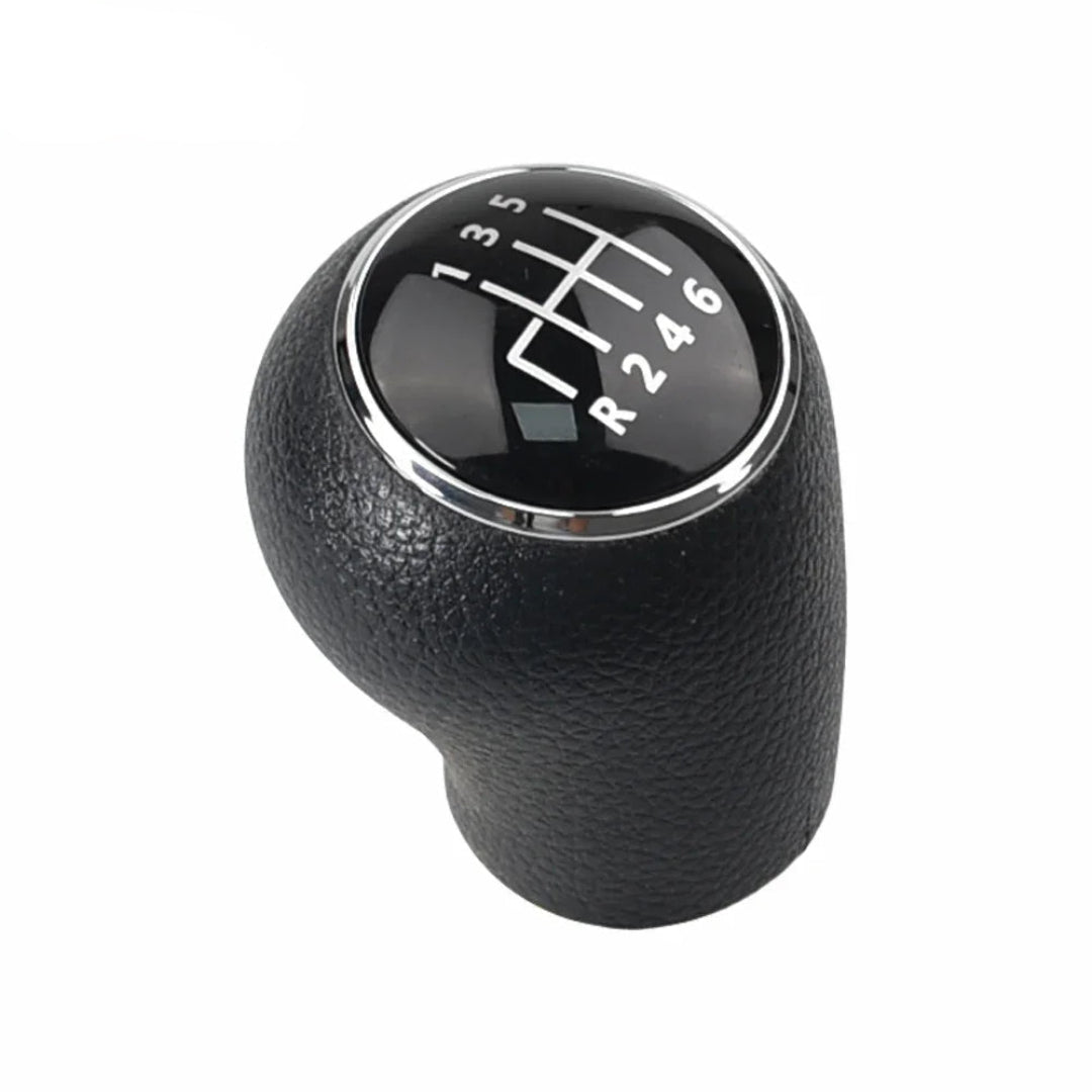 Pommeau levier de vitesse Crafter pour boîte 6 vitesses, de couleur noir.