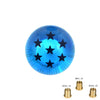 Pommeau de vitesse Dragon Ball bleu, 7 étoiles avec ses adaptateurs.