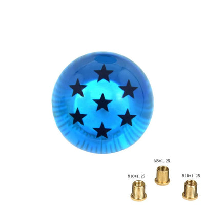 Pommeau de vitesse Dragon Ball bleu, 7 étoiles avec ses adaptateurs.