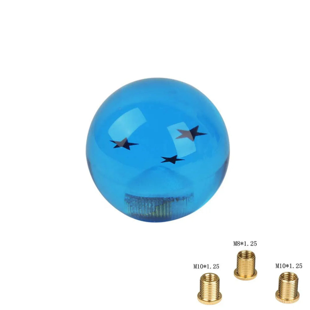 Pommeau de vitesse Dragon Ball bleu, 3 étoiles.