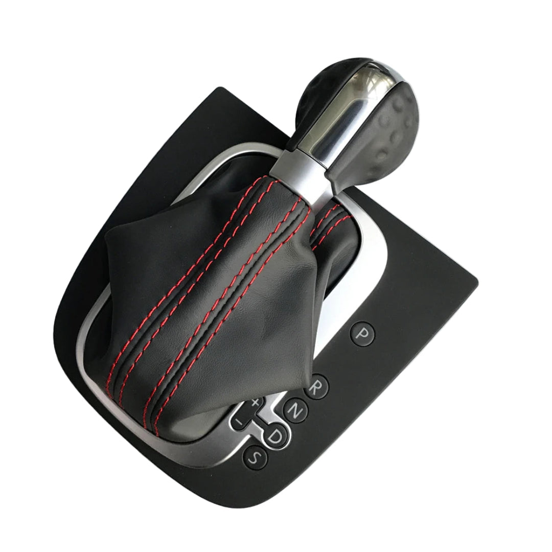 Pommeau de vitesse Golf 6 boîte DSG, avec les détails chrome et rouge