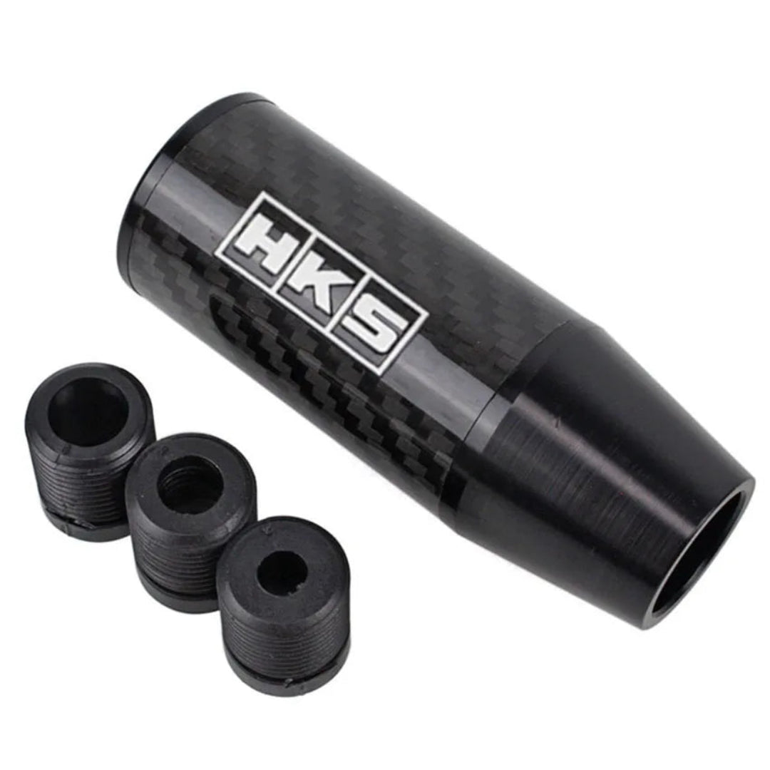 Pommeau de vitesse tuning HKS de couleur noir avec logo HKS.