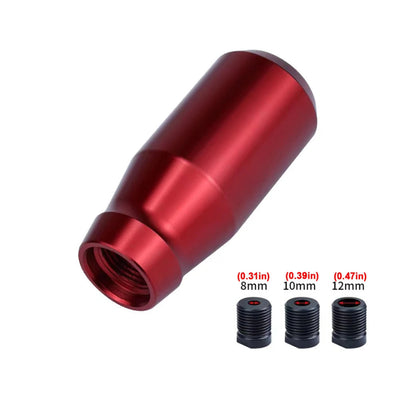 Pommeau de vitesse JDM original en aluminium rouge – style racing japonais