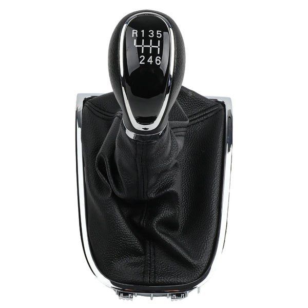 Pommeau de vitesse Opel Astra GTC pour boîte 6 vitesses de couleur noir.