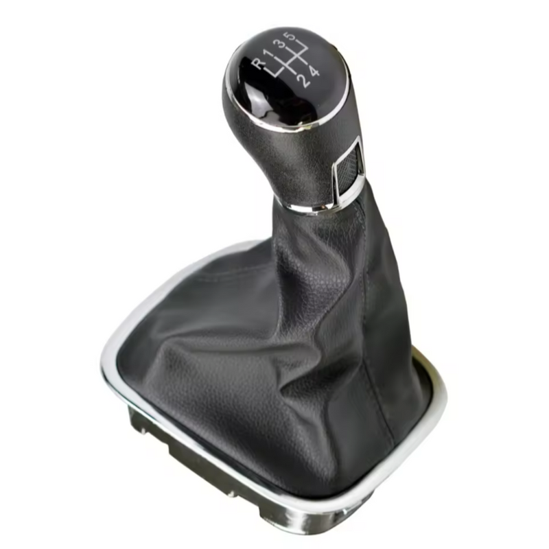 Pommeau de vitesse Polo 5 de couleur noir pour boîte 6 vitesses.