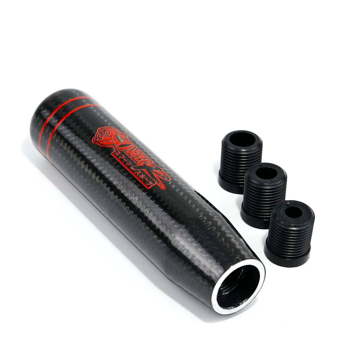 Pommeau de vitesse Spec R de 13cm, couleur noir et rouge.