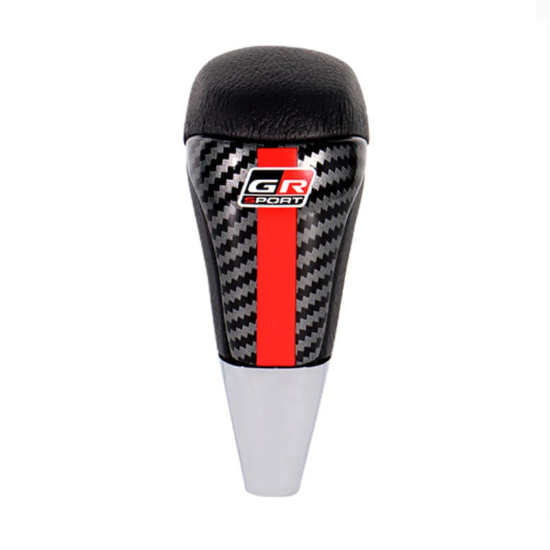 Pommeau de vitesse Toyota GR automatique finition carbone avec logo GR.