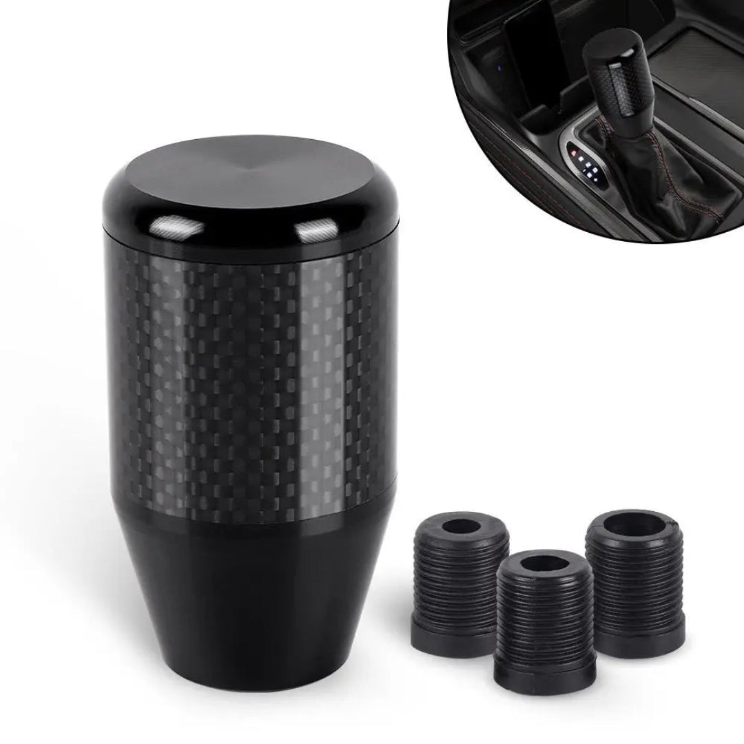 Visuel du pommeau tuning noir une fois installé.