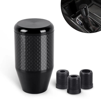 Visuel du pommeau tuning noir une fois installé.