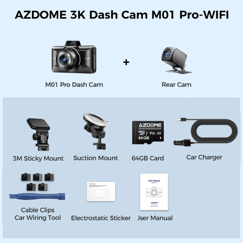 Dashcam voiture M01 Pro