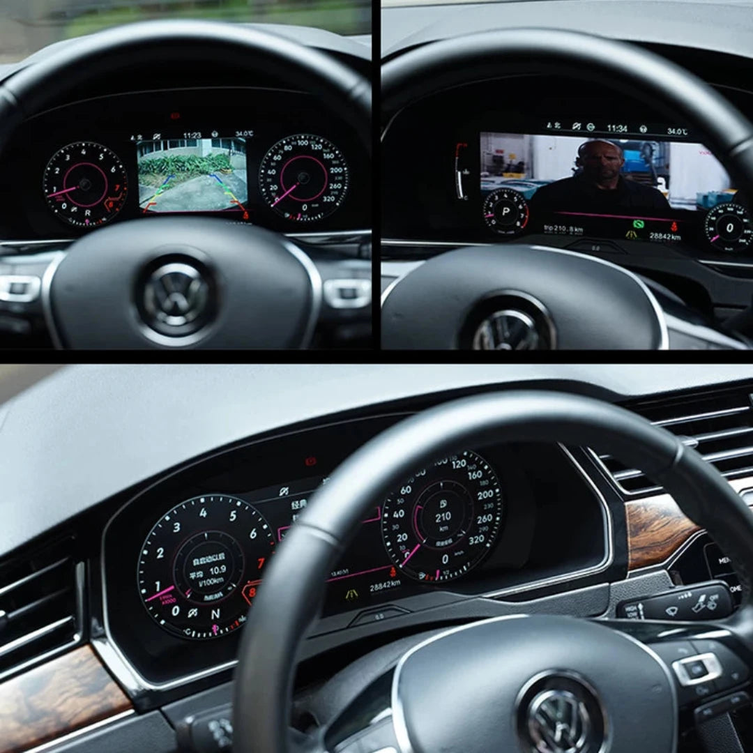Présentation du virtual cockpit Golf 6 une fois installé.