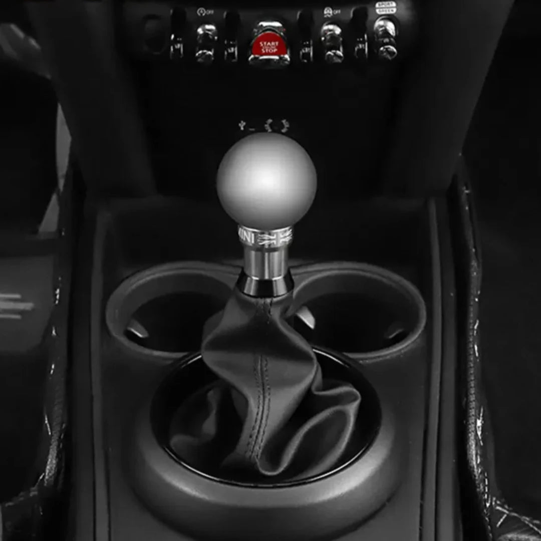 Visuel du pommeau de vitesse Mini Cooper une fois installé.