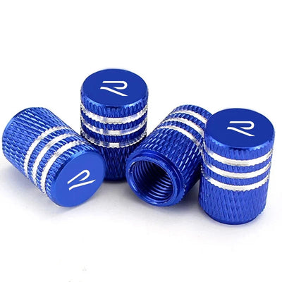 4pcs/set Car Wheel Tyre Valve Stem Auto Tire Cover For Volkswagen VW New R Emblem Arteon GOLF JETTA MK4 PASSAT Polo Accessories Pommeau de vitesse