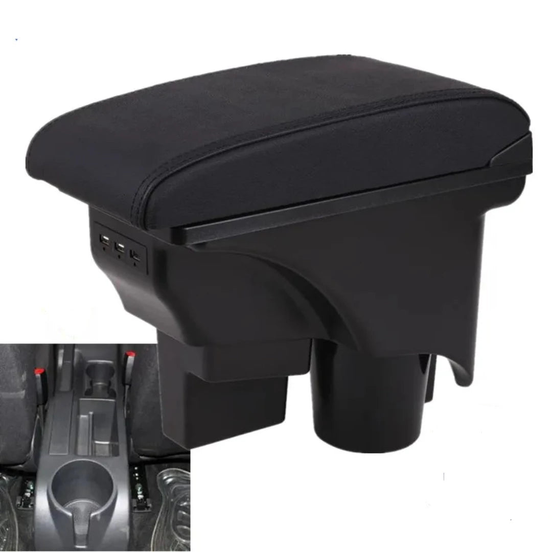 Accoudoir voiture pour Golf 5 ou 6; de couleur noir avec port USB.