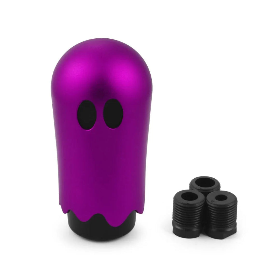 Pommeau de vitesse style fantôme de couleur violet.
